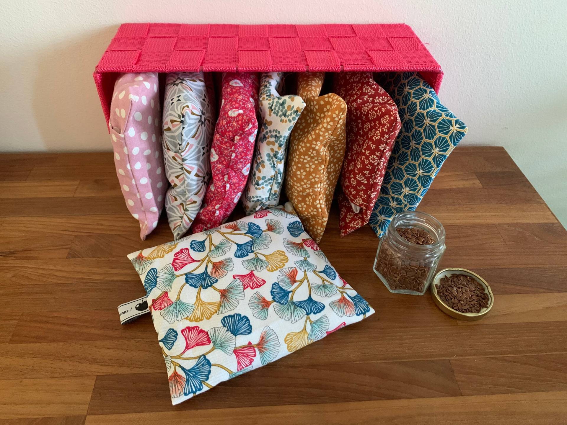 Trockene Wärmflasche Mit Abnehmbarem Bezug - Bio-Leinsamen von Etsy - Aux4ptitespommes