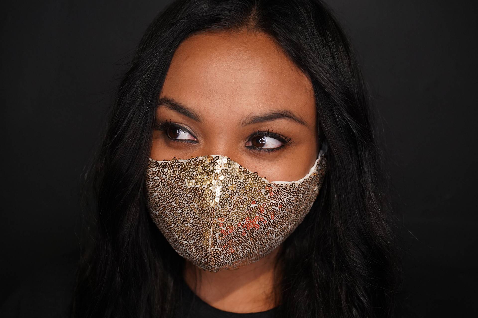 Gold Pailletten Gesichtsmaske, Frauen Elegante Braut, Mutter Der Braut Party Masken von Etsy - AvaReignHandmade