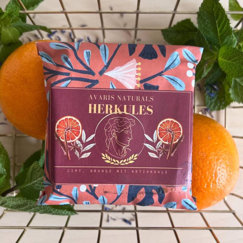 Naturseife „Herkules" Mit Bitterorange, Zimt Und Aktivkohle, Vegan & Palmölfrei, Pflegende Handgemachte Seife von Etsy - AvarisNaturals