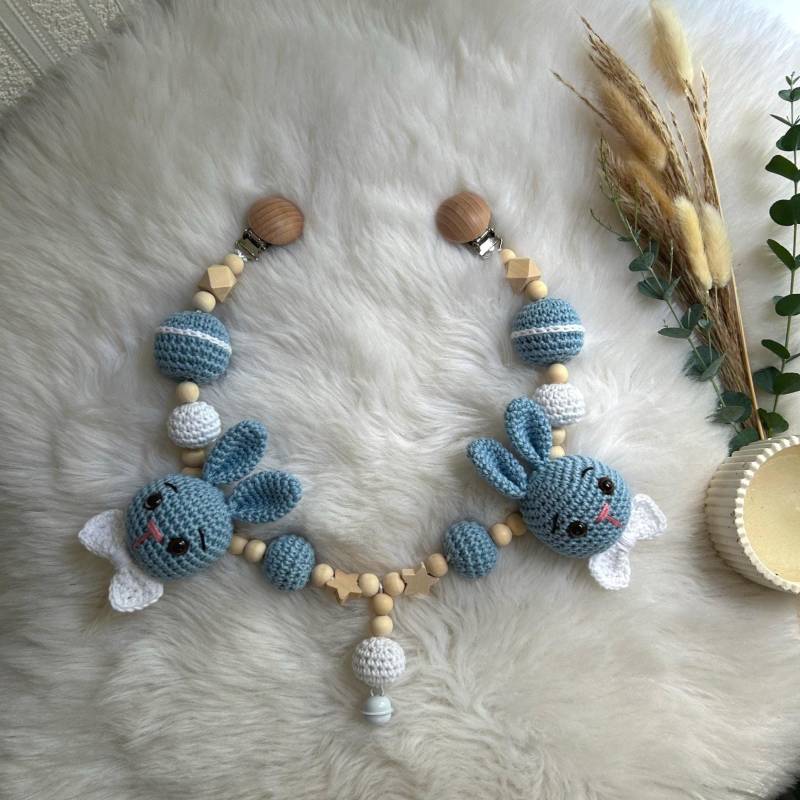 Kinderwagenkette Mit Hasen Motiv von Etsy - AylinsHaekelstubeDE