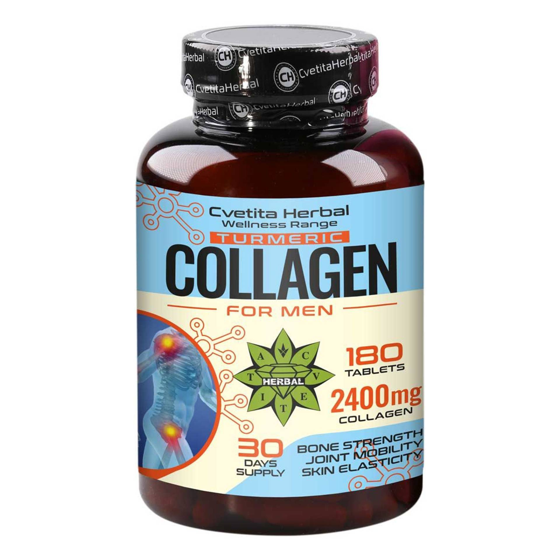 Collagen Tabletten Mit Turmeric Und Vitamin C, Collagen, Für Männer, Knochenstärke, Hautpflege, Anti-Aging, 180 2400Mg von Etsy - B2Btrade