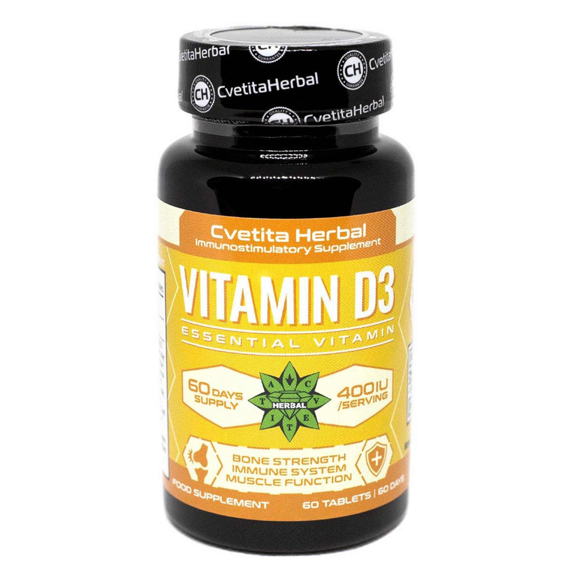 Vitamin D3, Immununterstützung, Knochengesundheit, Gesunde Muskelfunktion, Starke Gelenke, Cholecalciferol, Hohe Stärke, Sonnenschein 60 Tabletten von Etsy - B2Btrade