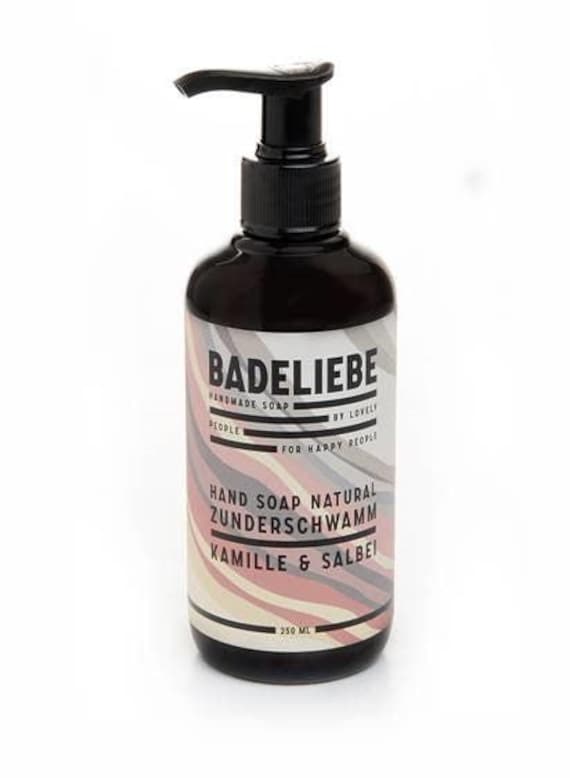 Badeliebe - Flüssigseife Zunderschwamm Kamille Salbei Badeliebe - Flüssigseife Zunderschwamm Kamille Salbei von Etsy - BADELIEBE