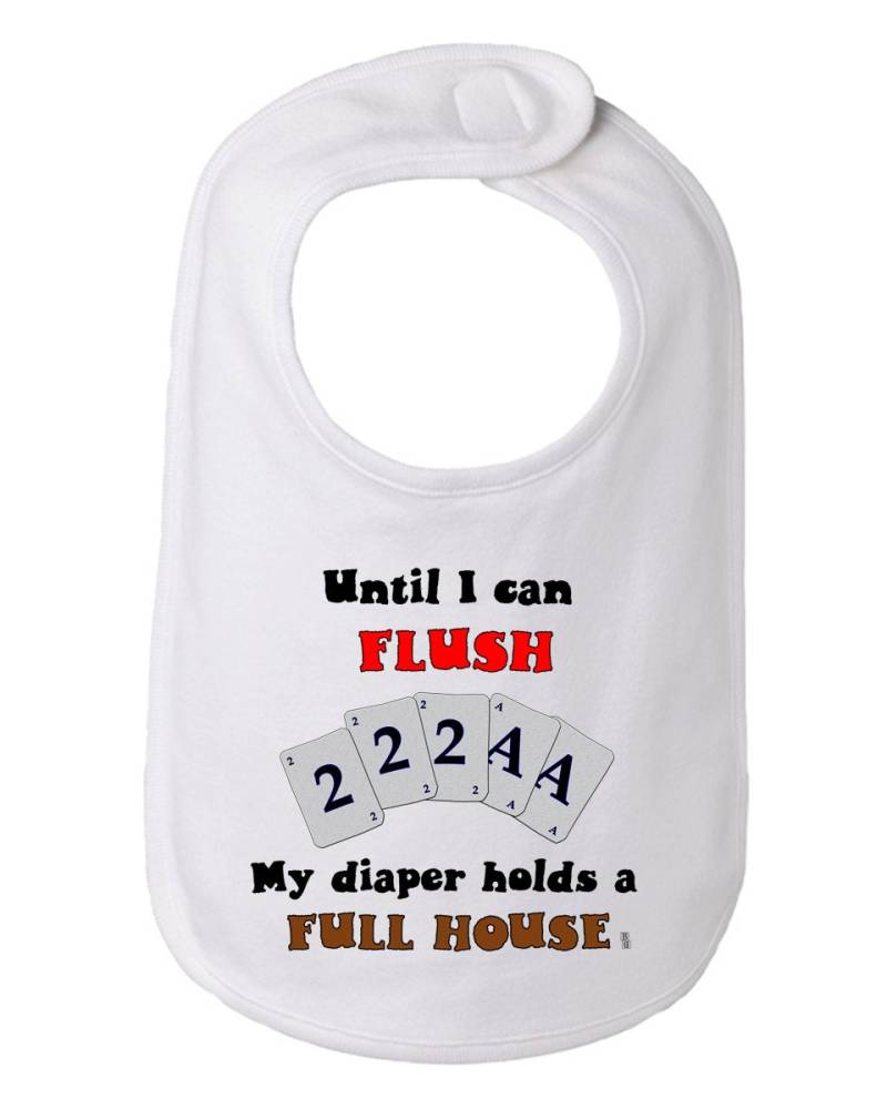 Bis Ich Spülen Kann Enthält Meine Windel, Ein Full House Baby Und Kleinkind Poker Baby, Poker-Baby-Lätzchen, Vegas Lätzchen, Glücksspiel Bib von Etsy - BBIApparel