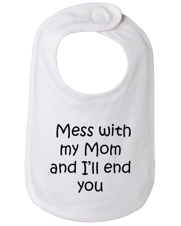 Chaos Mit Meine Mutter Und Ich Werde Ende Sie Baby-Lätzchen, Lustige Lätzchen, Baby-Geschenk von Etsy - BBIApparel