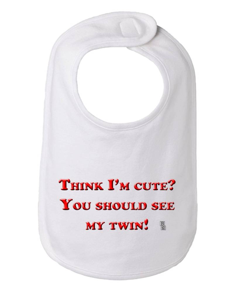 Denken Sie, Dass Ich Bin Süß? Sie Sollten Meine Twin Lustige Baby-Lätzchen, Zwillinge Lätzchen, Baby-Kleidung, Babys Zwillinge, Lätzchen Für Sehen von Etsy - BBIApparel