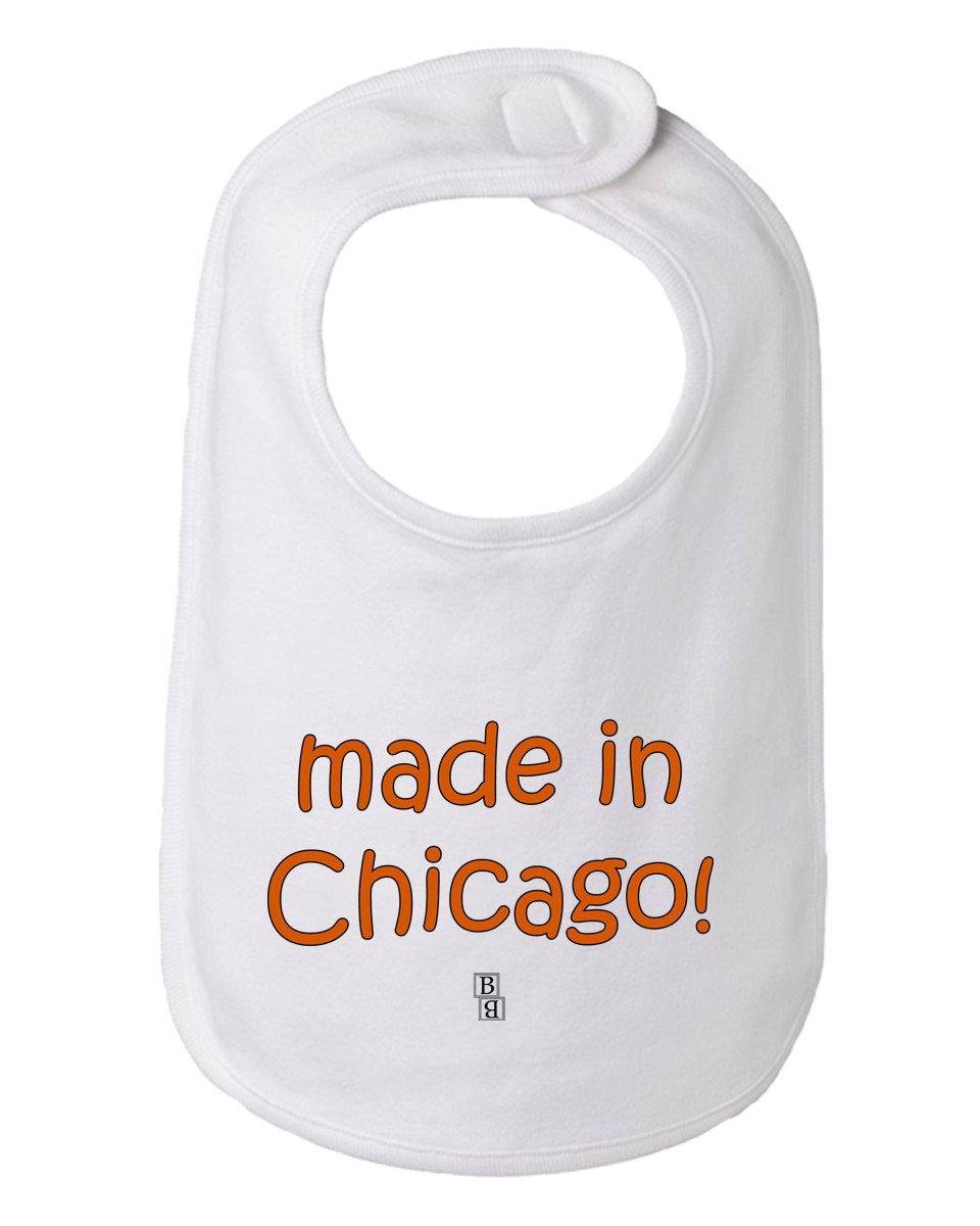 Maßgeschneiderte Baby Und Kleinkind Lätzchen, Hergestellt in Chicago Ihre Stadt Bib, Benutzerdefinierte Lätzchen Aus Bib von Etsy - BBIApparel