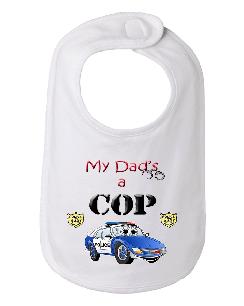 Mein Vater Ist Ein Cop Polizei Baby Und Lätzchen, Papa Bib, Dad Polizei-Baby-Lätzchen von Etsy - BBIApparel
