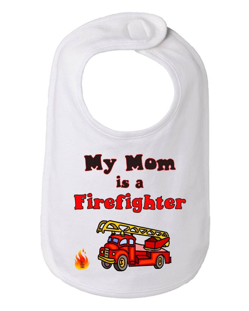 Meine Mutter Ist Ein Feuerwehrmann Baby Und Kleinkind Lätzchen, Mama Bib von Etsy - BBIApparel