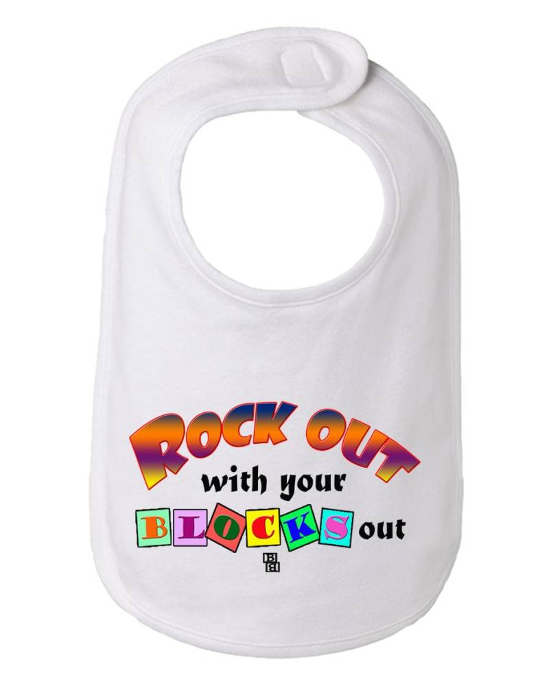 Rocken Sie Mit Ihre Blöcke, Niedlichen Baby-Lätzchen, Lätzchen, Baby-Geschenk von Etsy - BBIApparel