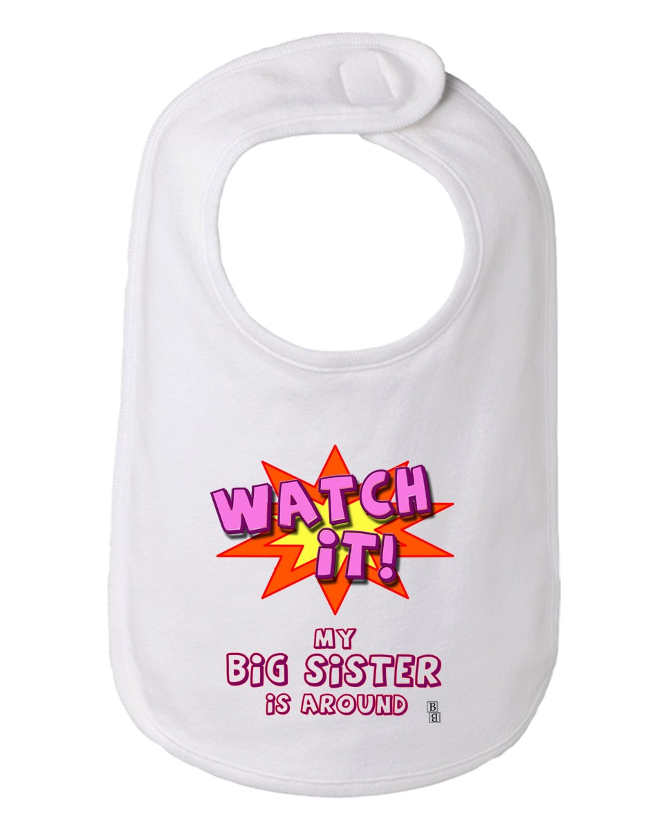 Sehen Sie, Dass Es Meine Große Schwester Ist, Um Lustige Baby Und Kleinkind Bib, Big Sis Lätzchen, Lätzchen von Etsy - BBIApparel