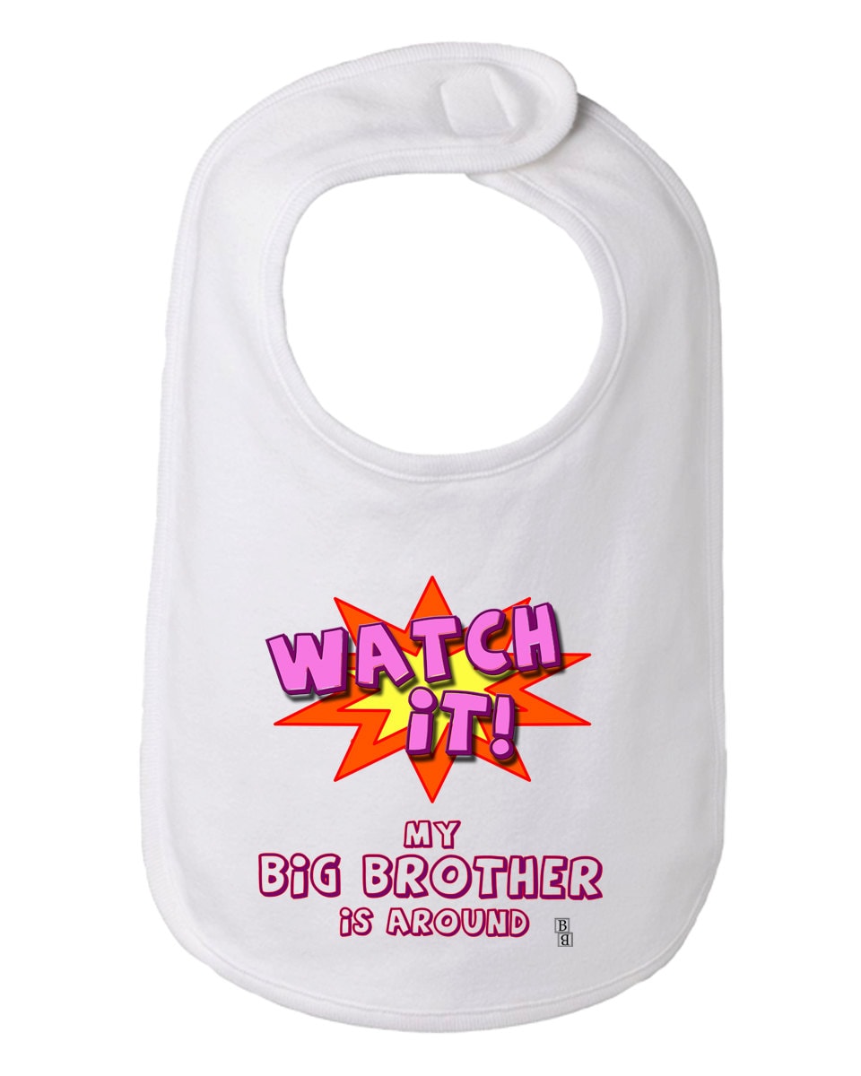 Sehen Sie Es Mein Großer Bruder Ist, Um Lustige Baby Und Kleinkind Bib, Big Brother Lätzchen, Bro Bib von Etsy - BBIApparel