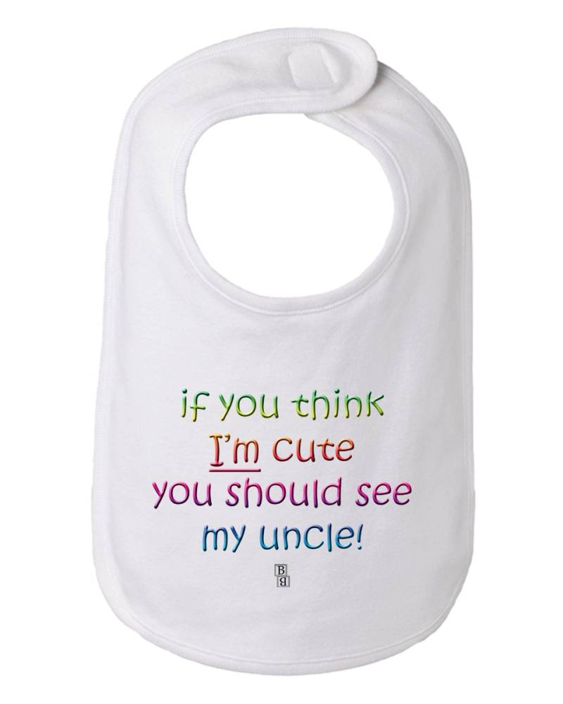 Wenn Sie Denken, Dass Ich Bin Süß Sollten Mein Onkel Baby Und Kleinkind Lätzchen, Nichte Geschenk, Neffe Lustige Onkel-Baby-Geschenk Sehen von Etsy - BBIApparel