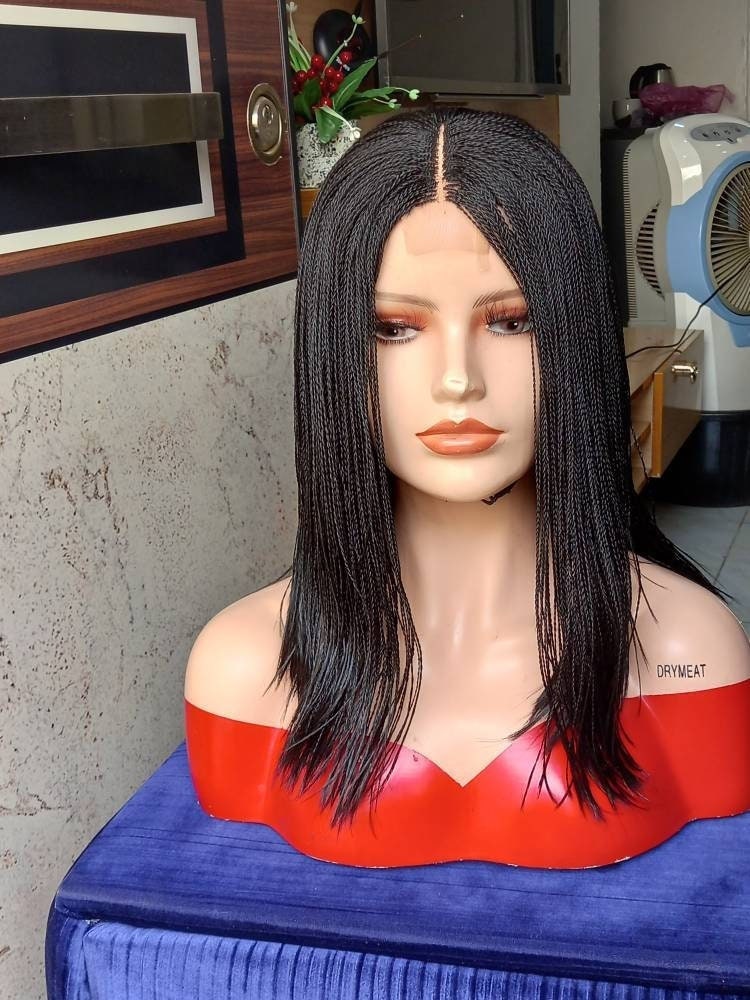 Kurze Geflochtene Perücke Für Schwarze Frauen Knotenlos Spitze von Etsy - BRAIDEDWIGBOUTIQUE