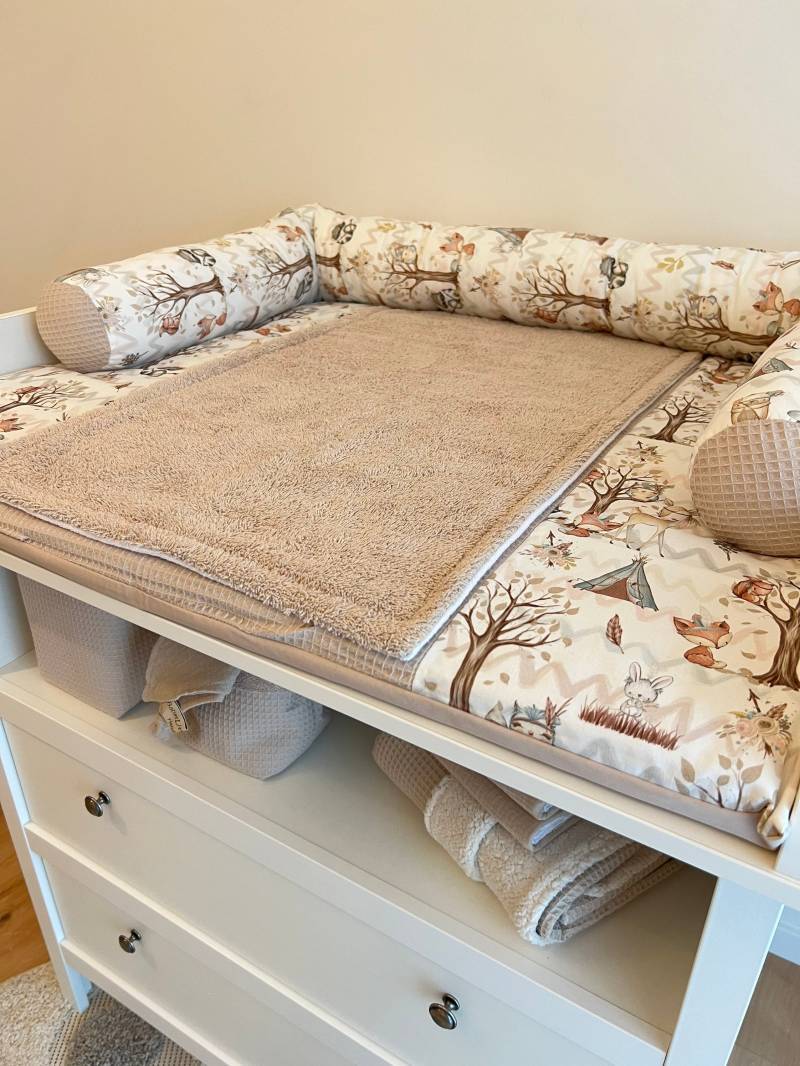 Wickelauflage Ohne Zubehör Wickeltischauflage Ökotex Standard 100 Bio Baumwolle 75x75cm 85x75cm Wunschmaß von Etsy - BaLiTiHandmade
