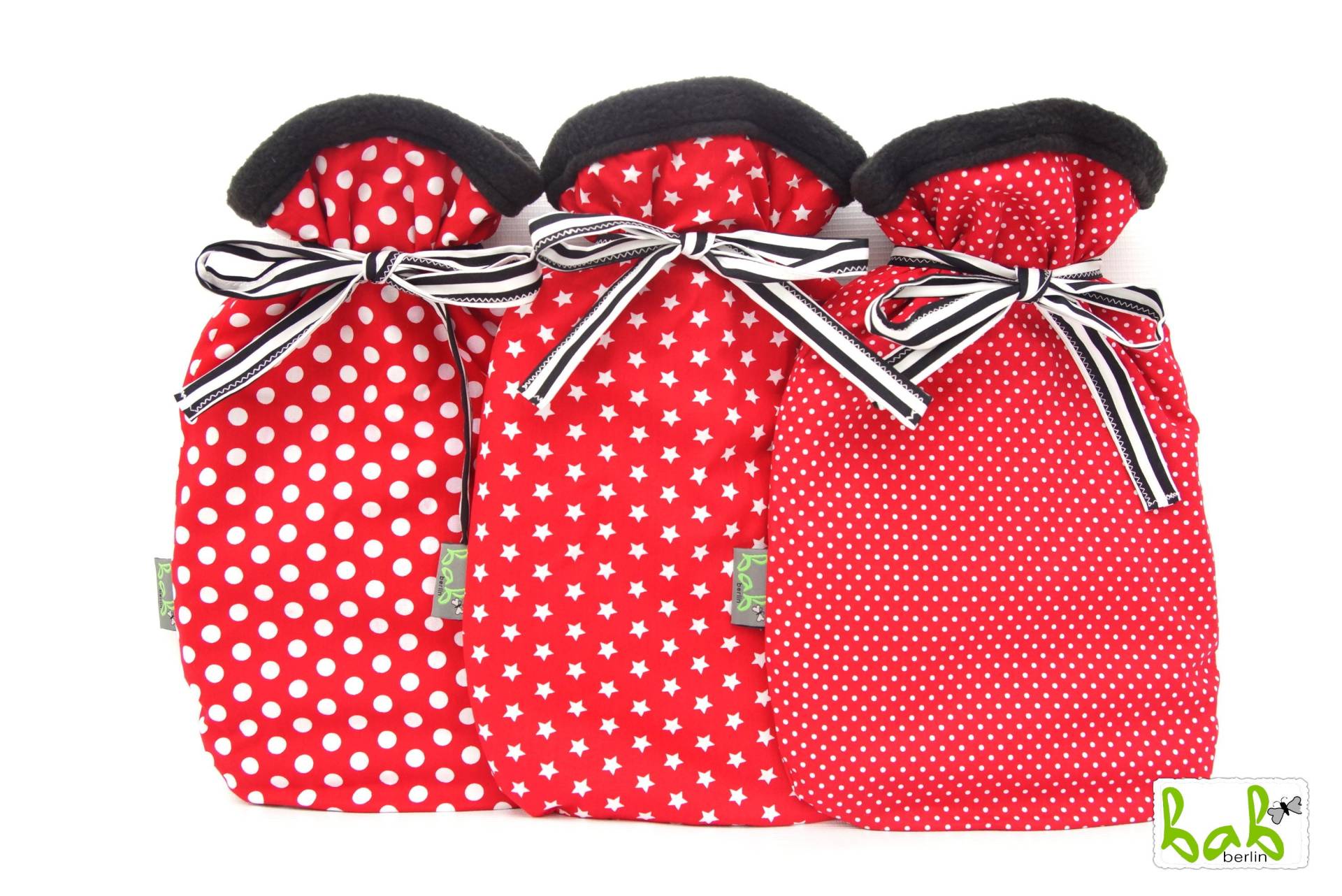Wärmflaschenbezug, Wärmflaschenhülle in Rot Schwarz Mit Punkten Oder Sternen, Optional Wärmflasche Wärmflaschenbezug, Wärmflaschenhülle in Rot Schwarz Mit Punkten Oder Sternen, Optional Wärmflasche von Etsy - BabBerlinVonElena