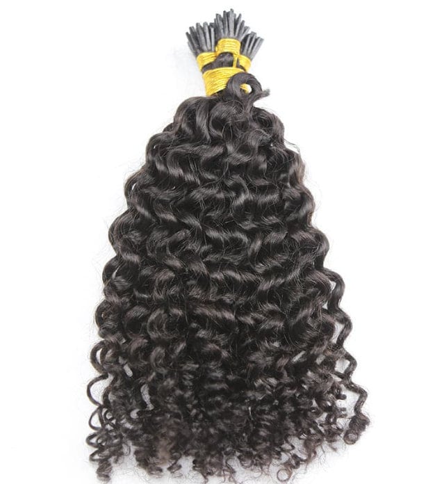 Beste Remy Echthaar Natürliche Farbe Curly I Spitze Haarverlängerung Spitzen 1G/strang Handgemachte Fusion Haarverlängerungen Kostenloser Versand von Etsy - BabesWIG