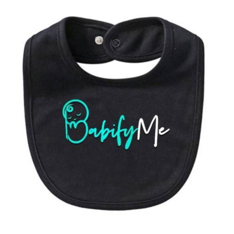Babifyme Marke Baumwolle Lätzchen | Schwarz Babifyme Marke Baumwolle Lätzchen | Schwarz von Etsy - BabifyMe