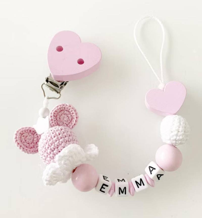 Schnullerkette Minnie Mit Herz von Etsy - BabyAccessoiresDE