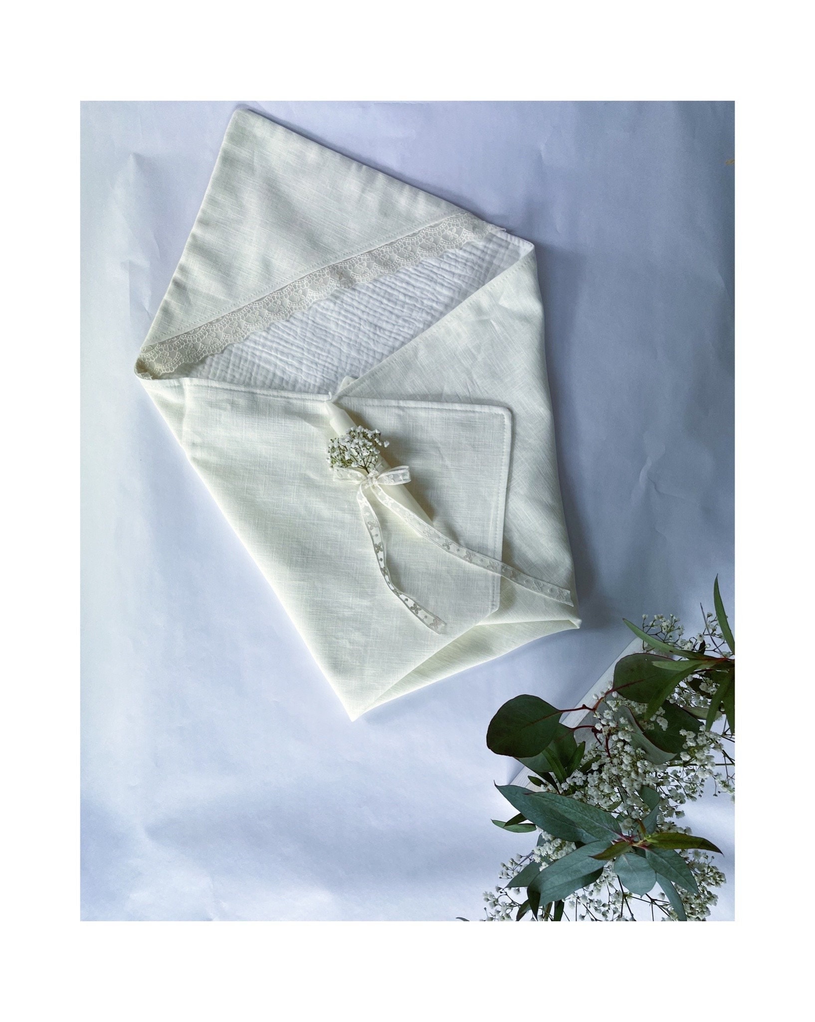 Taufdecke Mit Spitze, Decke Für Babys Und Kleinkinder von Etsy - BabyDomBerlin