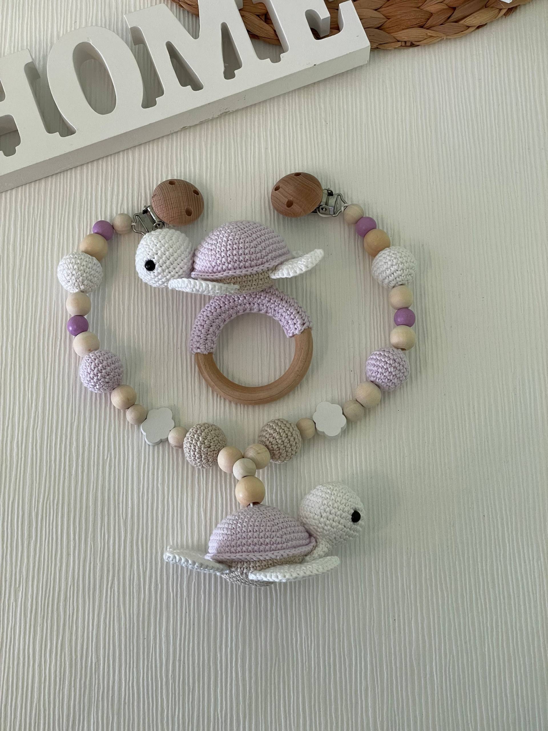 Schildkröte/Set Babyrassel Kinderwagenkette Maxi-Cosi-Anhänger Gehäkelt Schildkröte/Set Babyrassel Kinderwagenkette Maxi-Cosi-Anhänger Gehäkelt von Etsy - BabyKnittingForYou