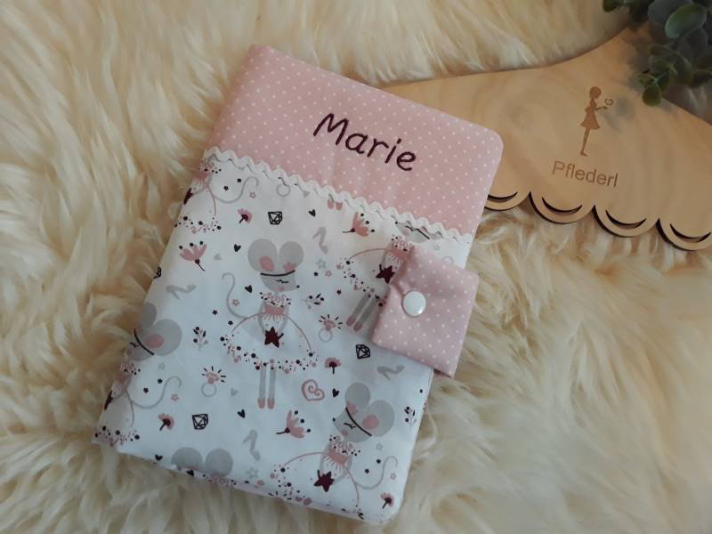 U-Heft Hülle Maus von Etsy - BabyPflederl