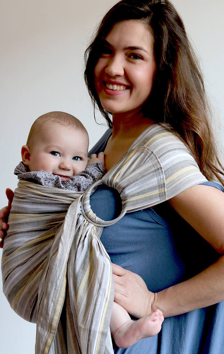 Baby Tragetuch Ring Sling Neugeborene Sommer Baumwolle von Etsy - BabySlingLanaZi