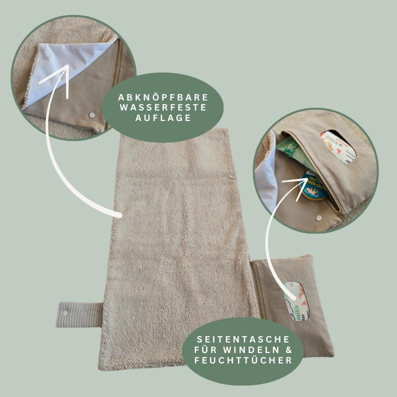 Wickelauflage To Go, Windeltasche 2In1, Wickelunterlage Für Unterwegs von Etsy - Babyanmata