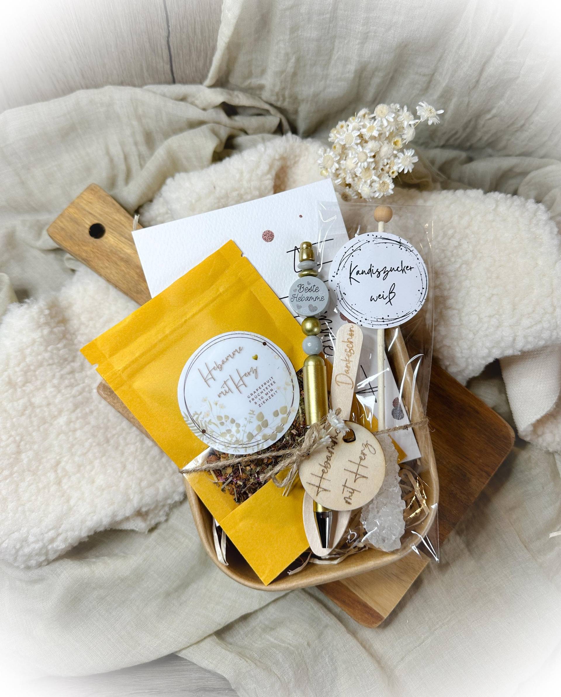 Hebamme Abschieds Geschenk - Set Früchtetee Mit Kandiszucker Anhänger Herz -Kugelschreiber Für Hebamme Abschieds Geschenk - Set Früchtetee Mit Kandiszucker Anhänger Herz -Kugelschreiber Für von Etsy - HerzmitStil