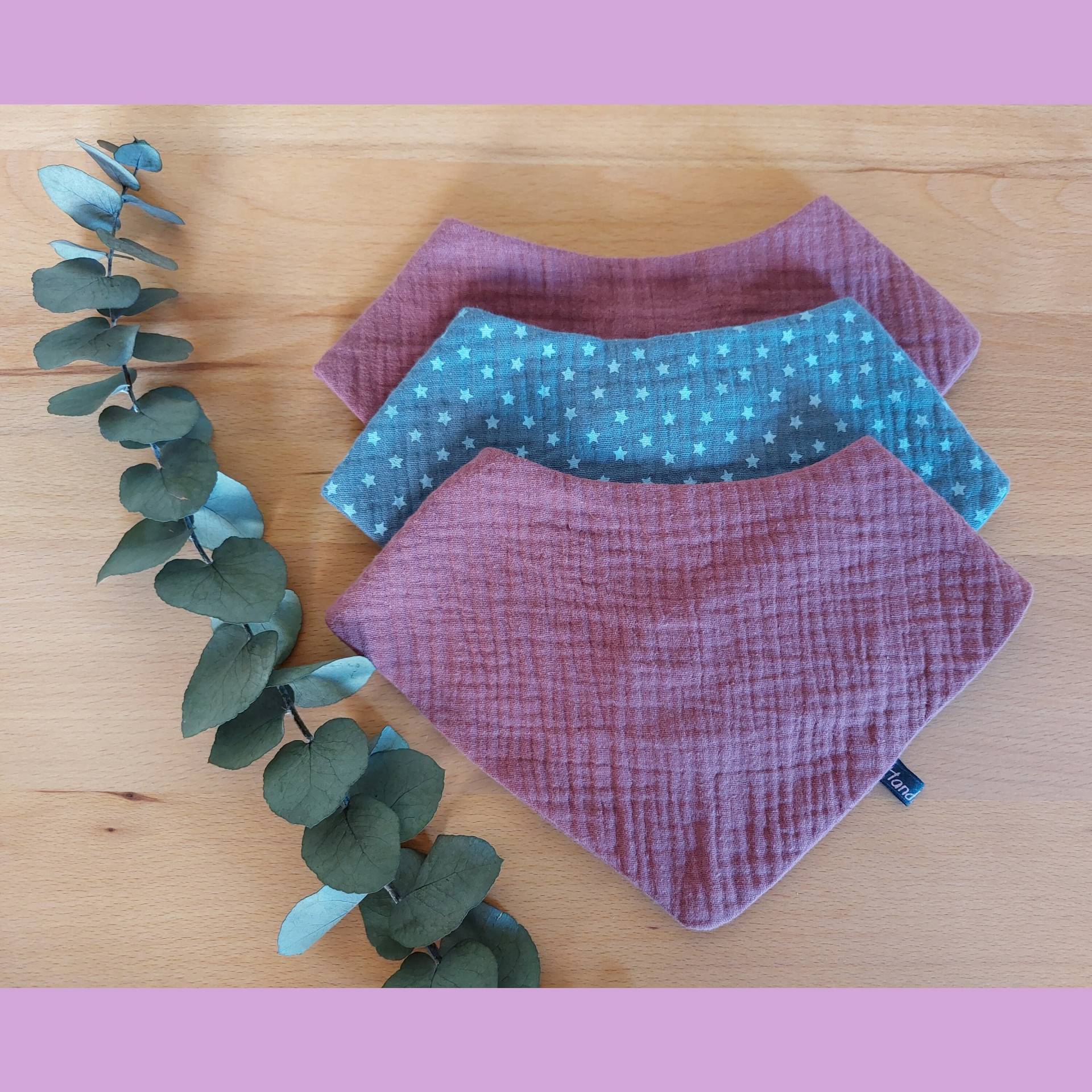 Halstuch/Dreieckstuch/Sabberlatz/Baby/Kleinkind/Lätzchen/Latz Aus Musselinstoff/Personalisierbar/Wunschname von Etsy - BabykleidungbyKati