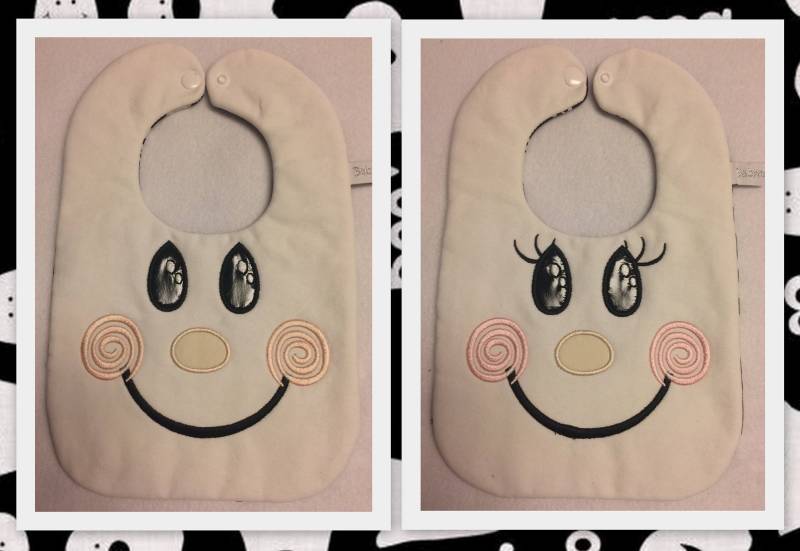Gespenst Halloween Lätzchen von Etsy - Babyneedsbibs