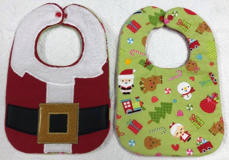 Weihnachten Santa Lätzchen von Etsy - Babyneedsbibs