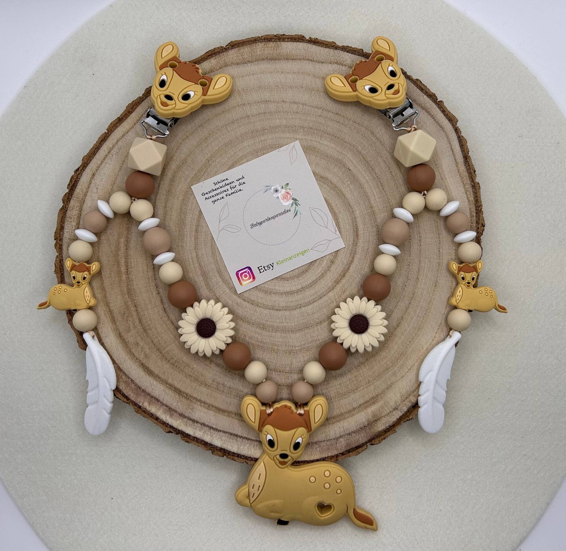 Kinderwagenkette, Kinderwagen Accessoires, Reh, Bambi, Hase, Kinderwagen, Geschenkidee Zur Geburt von Etsy - Babyperlenparadies