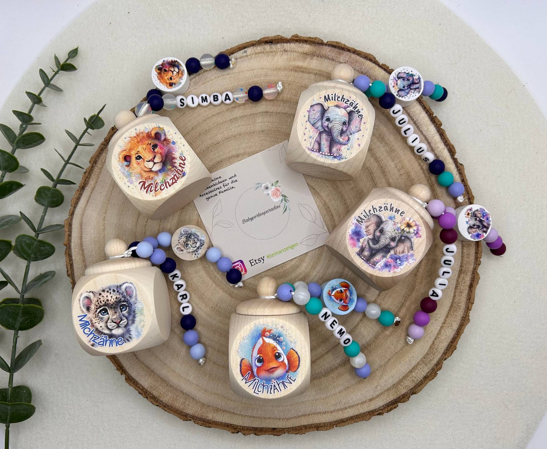 Milchzahndose, Milchzähne, Milchzahn Aufbewahrung, Elefant, Löwe, Fisch, Leopard Milchzahndose, Milchzähne, Milchzahn Aufbewahrung, Elefant, Löwe, Fisch, Leopard von Etsy - Babyperlenparadies