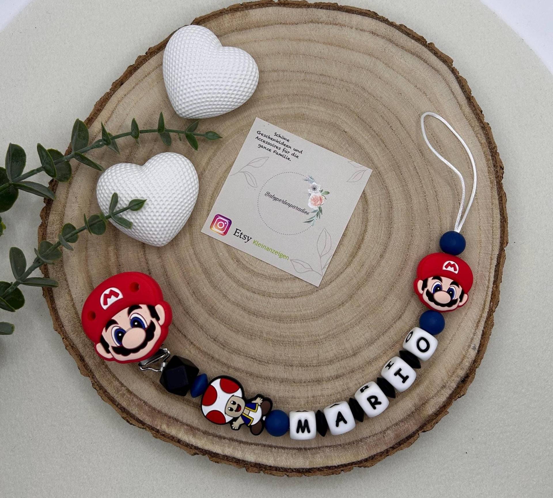 Schnullerkette Mit Namen | Mario Design Personalisiert Und Handmade Babygeschenk Zur Geburt Personalisierte Schnullerkette Mit Namen | Mario Design Personalisiert Und Handmade Babygeschenk Zur Geburt Personalisierte von Etsy - Babyperlenparadies