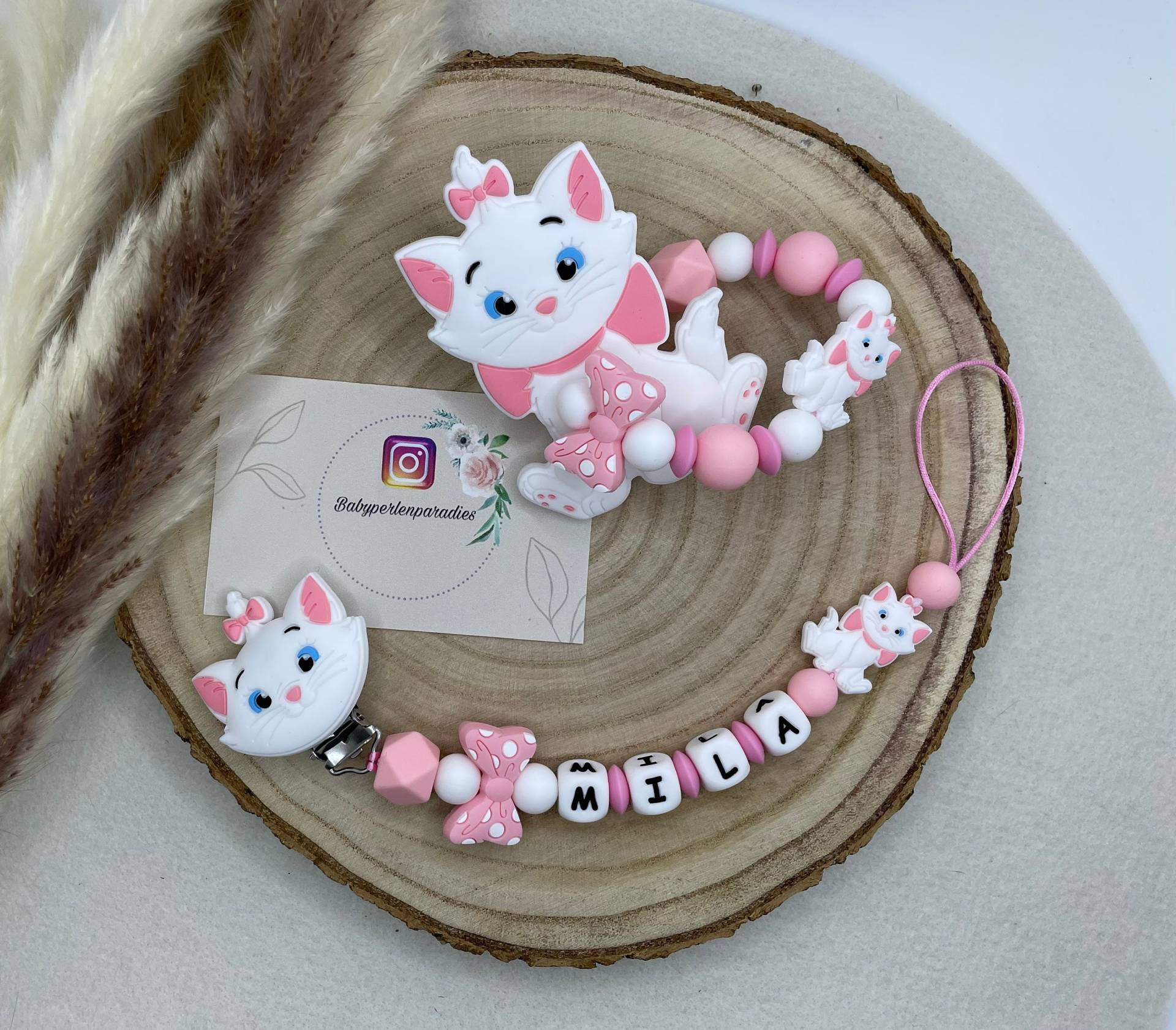 Schnullerketten Set, Katze, Aristocats, Personalisierte Schnullerkette, Greifring Schnullerketten Set, Katze, Aristocats, Personalisierte Schnullerkette, Greifring von Etsy - Babyperlenparadies
