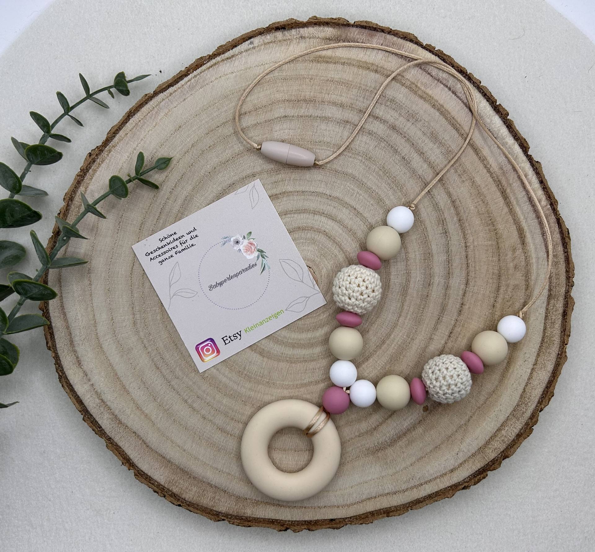 Stillkette, Mamakette, Mutterschmuck, Halskette, Stillliebe, Biege, Altrosa Stillkette, Mamakette, Mutterschmuck, Halskette, Stillliebe, Biege, Altrosa von Etsy - Babyperlenparadies