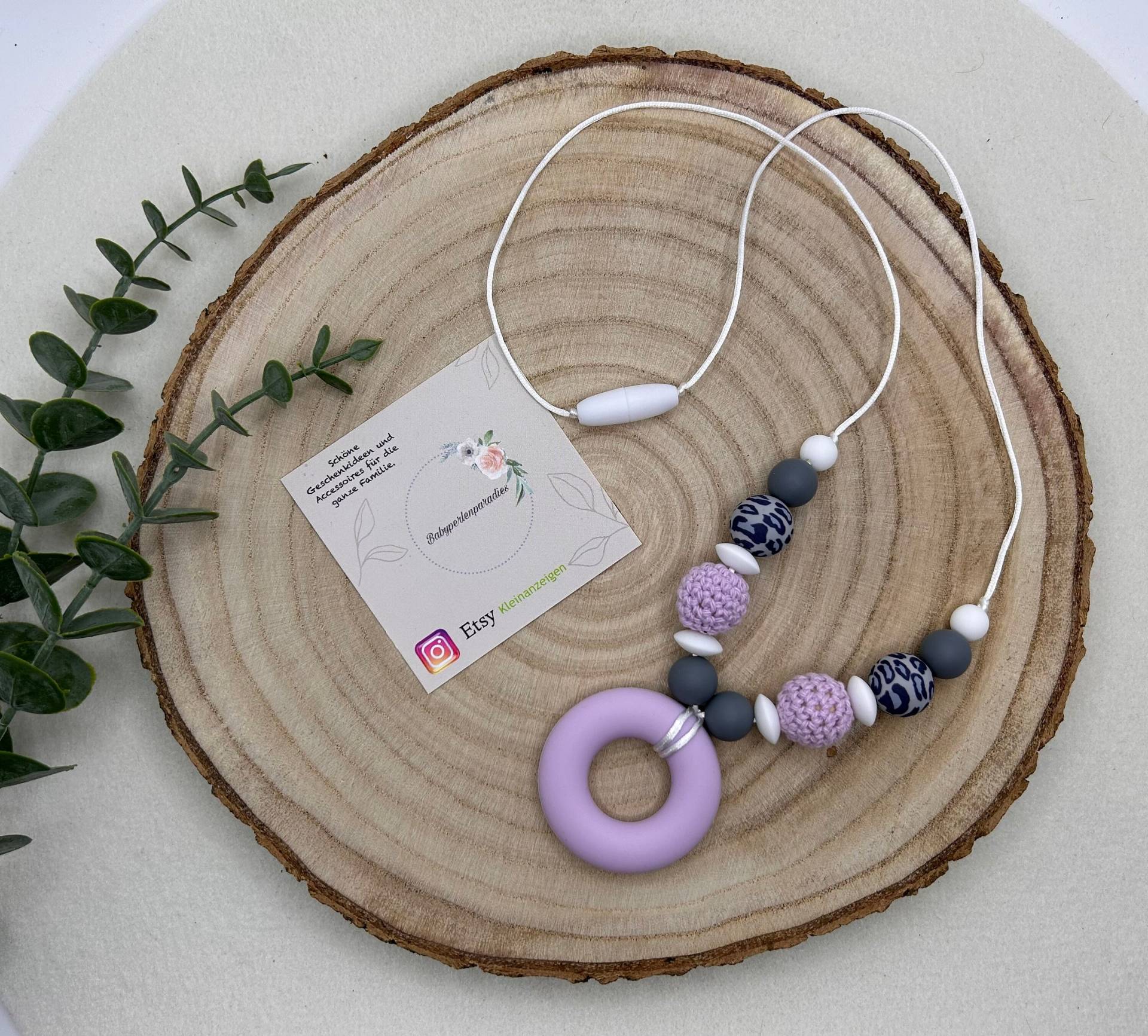Stillkette, Mamakette, Mutterschmuck, Stillliebe, Halskette, Flieder, Leo Muster Stillkette, Mamakette, Mutterschmuck, Stillliebe, Halskette, Flieder, Leo Muster von Etsy - Babyperlenparadies