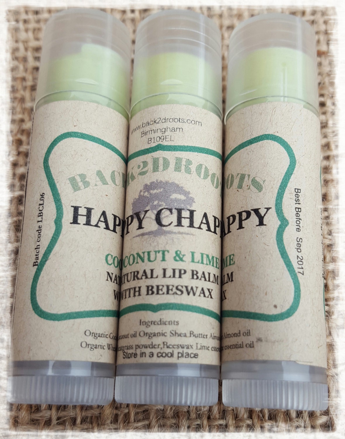 Bio Lippenbalsam Kokosnuss & Limette von Etsy - Back2dRoots