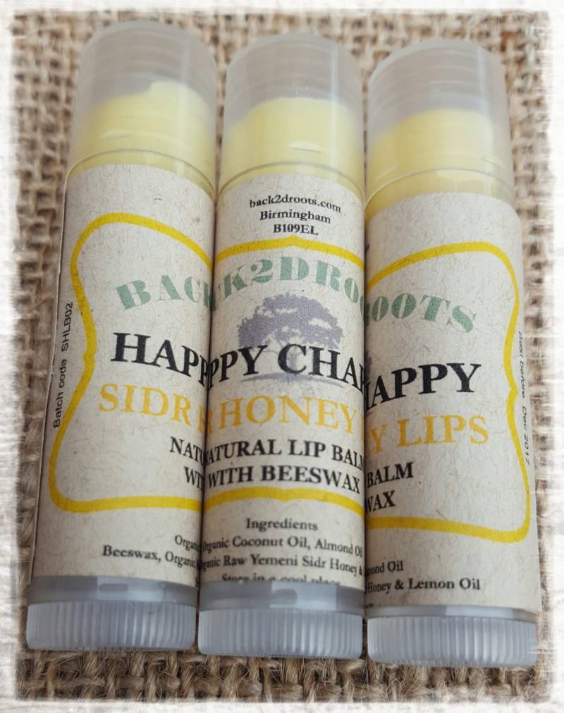Happy Chap Bio-Lippenbalsam. Yemani Sidr Honig & Zitrone von Etsy - Back2dRoots
