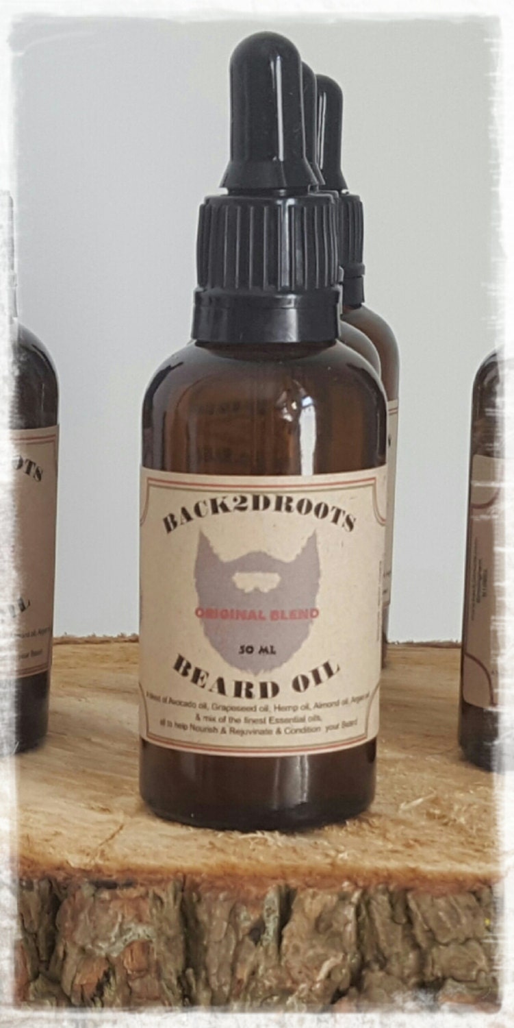 Natürliche Bartpflegeöl 50Ml Originalmischung. Avocadoöl, Arganöl, Patchouli, Zedernholz von Etsy - Back2dRoots