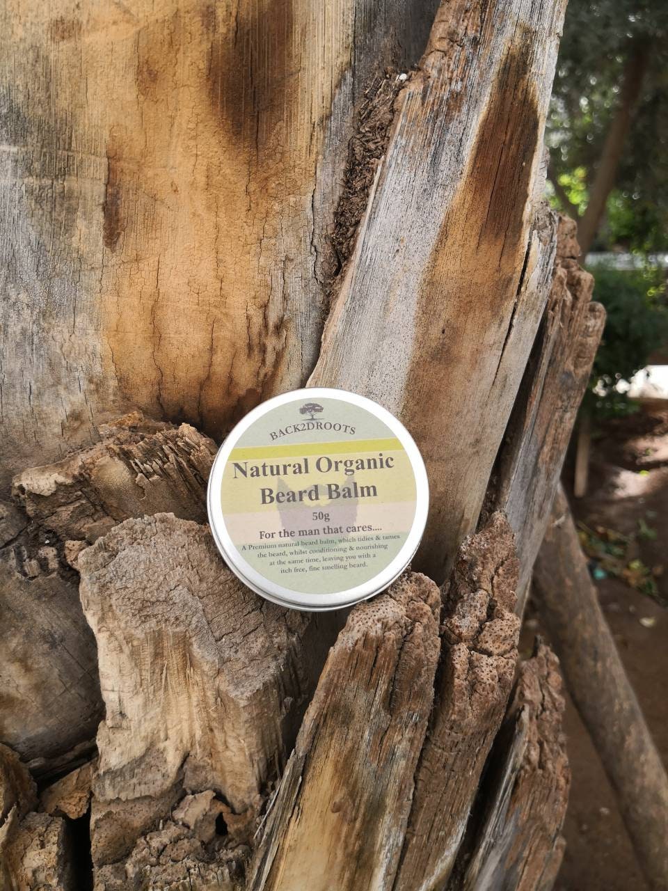 Natürliche Handgemachte Bio-Bartbalsam Sheabutter, Arganöl, Hanfsamenöl von Etsy - Back2dRoots