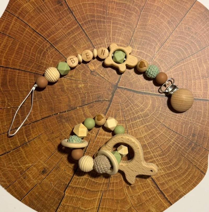 Schnullerkette Set von Etsy - BambiCloud