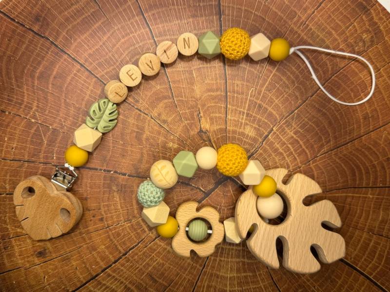 Schnullerkette Set von Etsy - BambiCloud