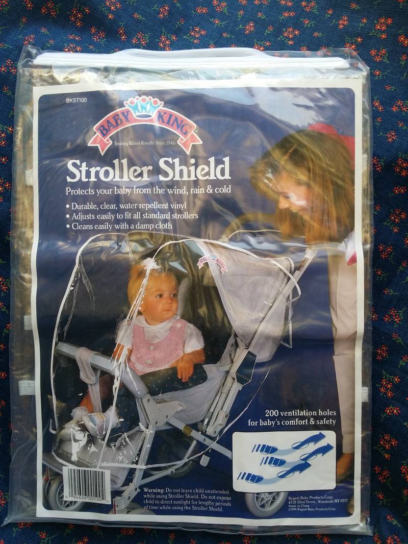 Vintage Kinderwagenbezug, Baby King 1991, Sicherheit, Vinyl Schützt Vor Wind, Regen Und Kälte von Etsy - BambiVintageKids