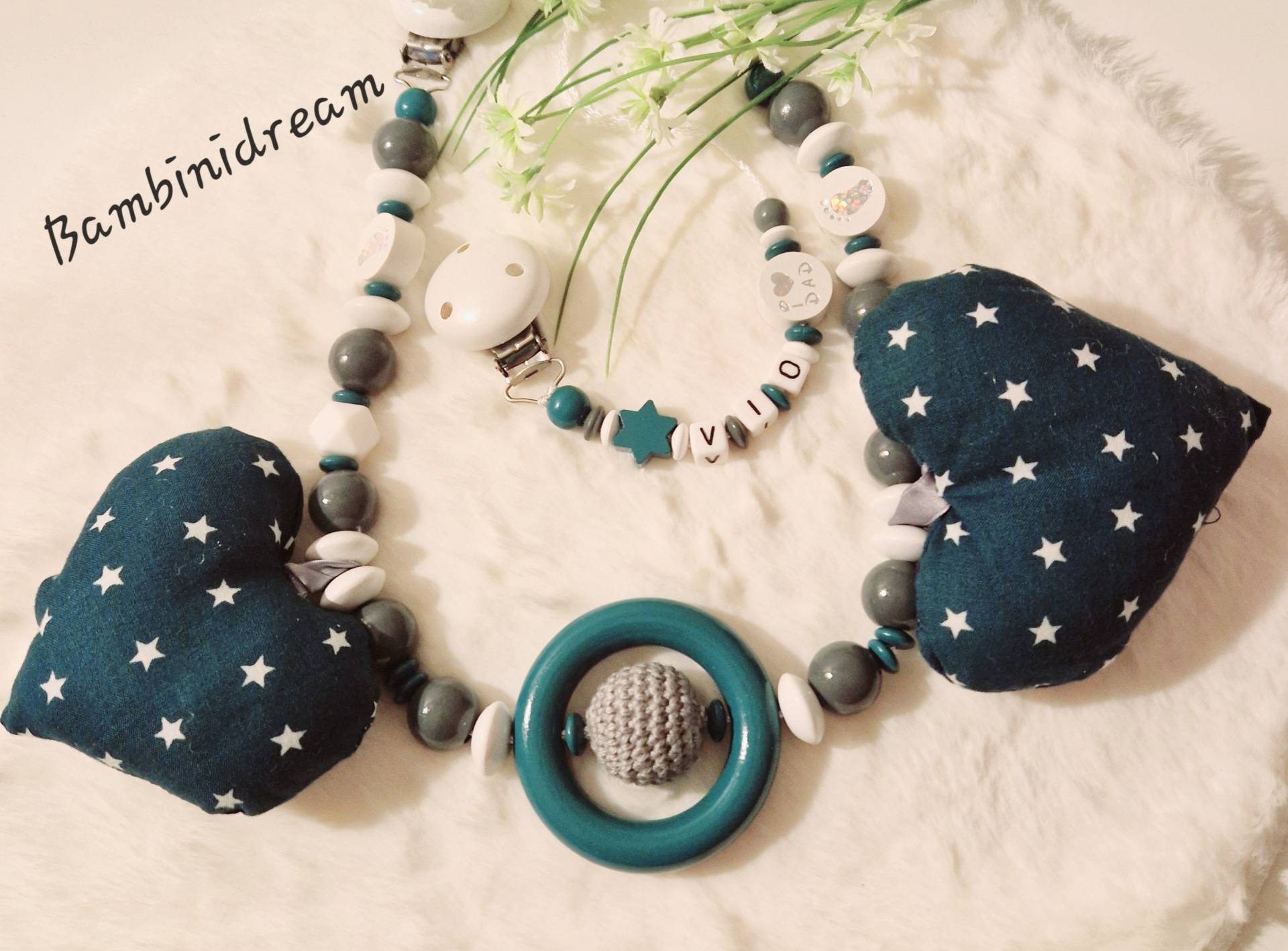Kinderwagenketten Set Knisterherz von Etsy - Bambinidream