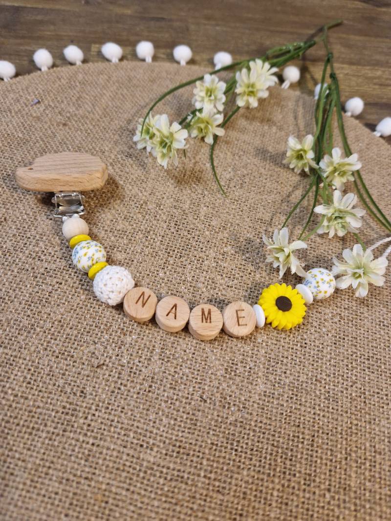 Schnullerkette Mit Namen Personalisiert Geschenk| Personalisiertegeschenke |Baby |Geburt von Etsy - Bambinidream