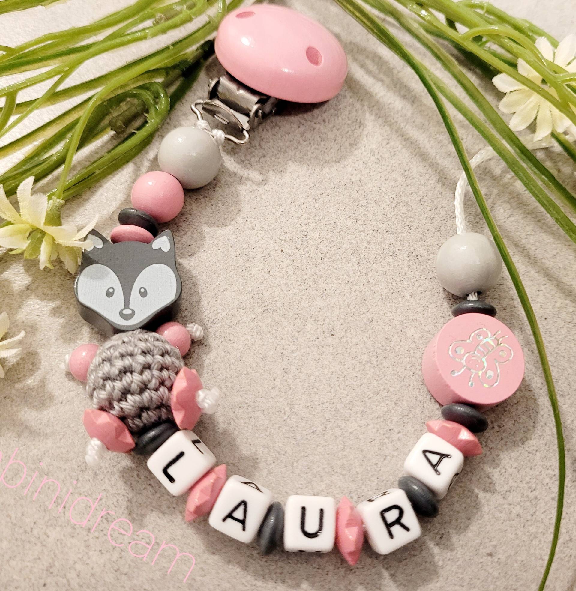 Schnullerkette Personalisiert Fuchs Rosa Grau|Baby Geschenk| Personalisiertegeschenke |Baby |Geburt Schnullerkette Personalisiert Fuchs Rosa Grau|Baby Geschenk| Personalisiertegeschenke |Baby |Geburt von Etsy - Bambinidream