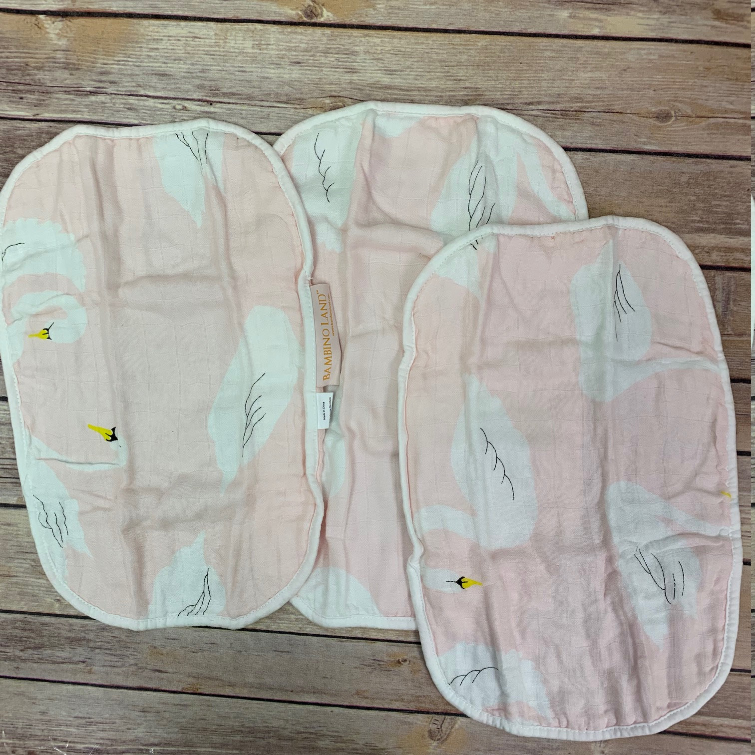 3Er-Pack Musselin Spucktücher, 4 Schichten Aus Weichem Musselin, Sehr Weich Und Saugfähig, Schön Groß Schwänen von Etsy - BambinoLand