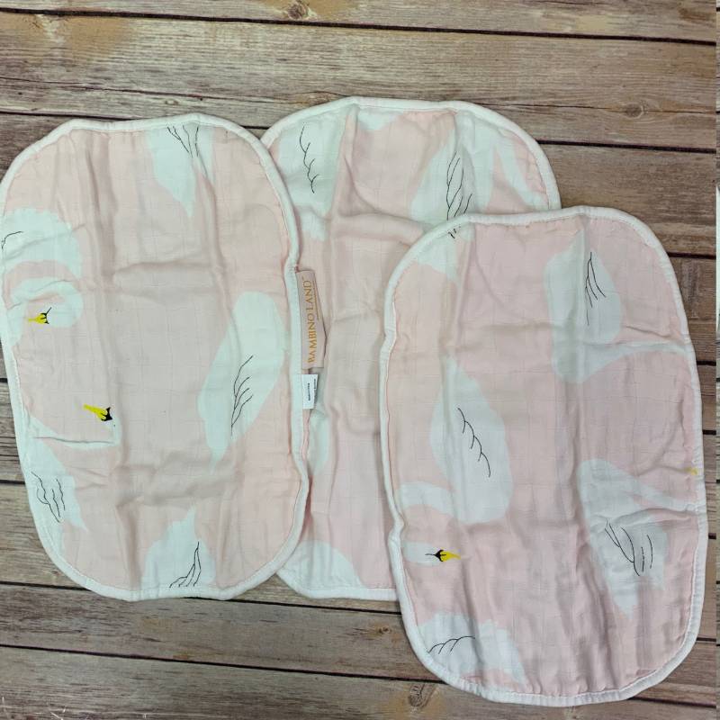 3Er-Pack Musselin Spucktücher, 4 Schichten Aus Weichem Musselin, Sehr Weich Und Saugfähig, Schön Groß Schwänen von Etsy - BambinoLand